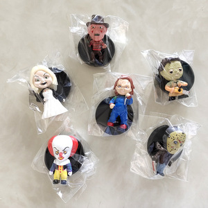 Set de 6 Figuras de Acción de PVC de Chucky, Saw y Scream, Decoración de Pasteles de Halloween, Adornos, Figura de Acción 3D - Product Image 2