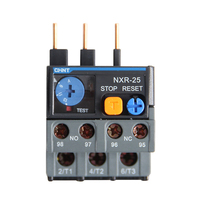 Boîtier de relais de protection thermique série NXR, courant de 25A, plage de courant de réglage 0,63-1A, niveau de déclenchement 10A