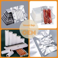 Sachet plat thermoscellable personnalisé en aluminium laminé avec impression sérigraphiée, qualité alimentaire, épaisseur 0,2 mm, face transparente, scellage 3 côtés