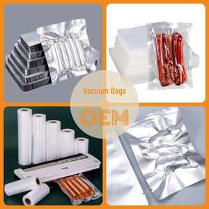 Sacs d'emballage sous vide en aluminium imprimés sur mesure, pochettes plates thermoscellables à trois côtés avec face transparente laminée en aluminium, emballage plastique thermosoudé - Product Image 2