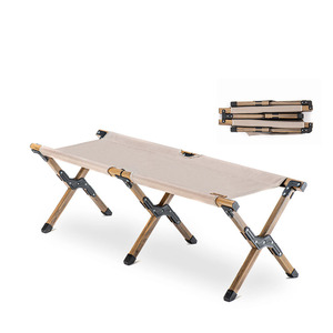 <b>Outdoor</b> Foldable Portable 2-Person Aluminum Steel Frame 600D Oxford Lightweight Camping <b>Stool</b> Double Seat for All Seasons WD-ST0 - Product Image 1