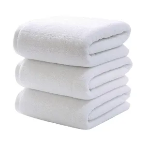 High Quality 100% Cotton Luxury Bath Towel Set Hospitality Supplier Hotels White Adult Hand Towel Washcloth Woven