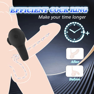 YLOVE Zachte siliconen penisring met 10 vibratiemodi voor vertraagde ejaculatie bij mannen - seksspeeltje voor volwassenen - Product Image 3