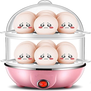 เครื่องนึ่งอาหารไฟฟ้าแบบพกพาอัตโนมัติ ปิดเครื่องอัตโนมัติ ใช้ในบ้าน สำหรับทำอาหารเช้า ต้มไข่ - Product Image 1