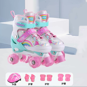 Nuevos Patines de Ruedas Dobles de PU con Malla para Niños Pequeños y Bebés, Niños y Niñas Principiantes, Venta Directa - Product Image 3