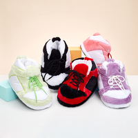 Chaussures de sport moelleuses, pantoufles en peluche, chaussures d'intérieur chaudes