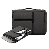Sac à bandoulière moderne pour ordinateur portable 15-15,6 pouces en polyester imperméable et durable, design simple, compatible MacBook Pro, HP, Dell pour ordinateur portable