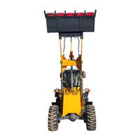 TOPONE machines de terrassement pelleteuse Mini chargeuse tracteur chargeuse pelleteuse remorquable TBL30-25 4WD 1tonne 2ton chargeur frontal
