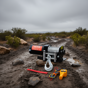 Treuil électrique Vevor 2000 lb avec câble en acier pour ATV UTV, commande filaire étanche, outil d'urgence - Product Image 2