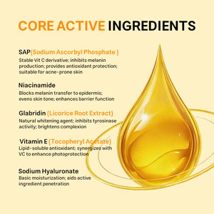 Siero OEM Personalizzato alla Vitamina C SAP per Correzione Macchie Scure, Inibizione della Melanina, Schiarente, <span class=keywords><strong>Anti</strong></span>-età, Prodotti per la Cura del Viso - Product Image 4