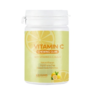 OEM ODM Private Label Multivitamin Vitamin C Functional Chewing <strong>Gum</strong> with Vitamins D B6 a for Immune Support Lemon Flavor 2g <strong>Gums</strong> - Product Image 2