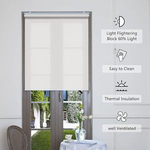 <span class=keywords><strong>Protection</strong></span> UV 5% Ouverture Écran <span class=keywords><strong>Solaire</strong></span> Semi Sheer Roller Stores Rideau - Product Image 4
