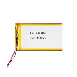 High capacity 3,7 V 7,4 v 5000mAh 6060100 Li-ion Li Polymer battery for mobile DVD Power Bank - Product Image 2