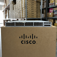 Cisco C9300L-48P-4X-A 48 Port Gigabit PoE Switch 176Gbps 4x10G Uplink NIB Original untuk Switch Jaringan Lapisan Akses Enterprise