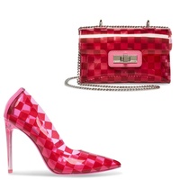 Chaussures de luxe pour femmes, ensemble de chaussures et sacs italiens à bout pointu et à talons aiguilles, nouvelle collection 2021