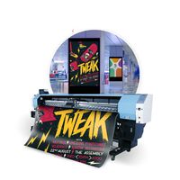 Grand Format 10 pieds Toile Vinyle Flex Bannière Impression Traceur Machine Impresora I3200 Tête D'impression 3.2m Eco Solvant Imprimante