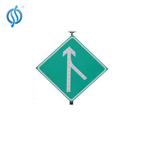 Özel Alüminyum Elmas Şeklinde Siyah Ön Tehlike Güneş Enerjili LED Hız Azaltma Araç Güvenlik Uyarı Trafik Levhası - Product Image 3