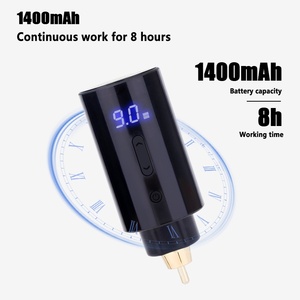 แหล่งจ่ายไฟไร้สายขนาดเล็ก 1400mAh พร้อมช่องต่อ RCA แบตเตอรี่แบบชาร์จได้สำหรับเครื่องสัก ใช้ในสตูดิโอ - Product Image 3