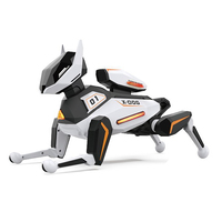 Robot chien télécommandé intelligent 2,4 GHz, jouet électronique interactif programmable avec sons et lumières pour l'éducation précoce des enfants