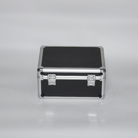 Boîte de rangement pour disques vinyles, étui pour CD, support pour disques LP, en alliage d'aluminium, étanche à l'humidité, fermeture à rabat, conteneur de rangement portable