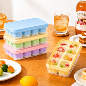 Bandeja para Cubitos de Hielo de Material PP Premium con Tapa, Molde para Hielo Fácil de Desmoldar, Libre de BPA, Fabricante de Hielo Doméstico, Compatible con OEM ODM - Product Image 4