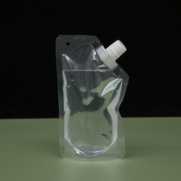 Pochette en plastique Transparent pour boisson, contenant de qualité alimentaire, vide, pour boissons, vin, lait, liquide, 1 pièce