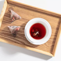 Té de Frutas Mixtas en Bolsitas Piramidales: Fresa, Té Negro, Frambuesa, Morera, Rosa. Té Frío en Sobres al por Mayor.