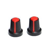 CNC tournant 17x14mm bouton double couleur-capuchon anti-poussière IP67 pour panneaux extérieurs bouton de potentiomètre moleté