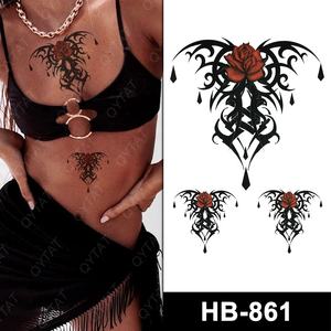 สีเต็มรูปแบบน้ำโอนชั่วคราวเซ็กซี่เอวรอยสักสำหรับผู้หญิง - Product Image 2