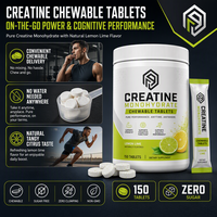 Créatine monohydrate en poudre naturelle certifiée CE, végétalienne USDA, sans OGM, sans sucre, 5 g par jour, formulations personnalisées, marque privée, OEM