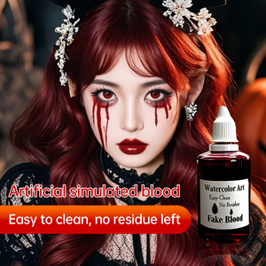 Pintura Facial de <span class=keywords><strong>Vampiro</strong></span> Zombi para Teatro, Efectos Especiales, Sangre Falsa para Heridas Realistas, Pintura Facial y Corporal - Product Image 1