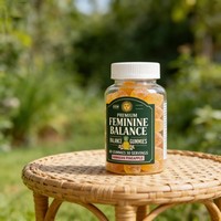 Bonbons gélifiés végétaliens OEM/ODM pour l'équilibre féminin, probiotiques, antioxydants, soutien des crampes menstruelles chez la femme adulte, soutien immunitaire et énergétique