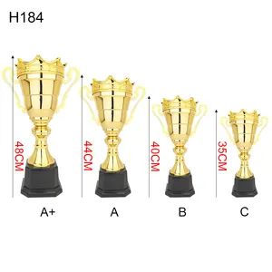 Trophy Cup Metal Gold-plated Outdoor Sports Customized Metal Awards Large Big Trophy Award Plaque Trophies Cups