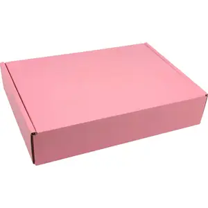 Luxe Op Maat Gemaakte Verzending Cosmetische Geschenkdoos Kleding Kartonnen Roze Kledingstuk Mailer Dozen Voor Verpakking