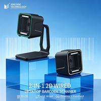 Escáner de Código de Barras 2D de Escritorio Xincode, USB con Cable Opcional, Lector de Códigos de Barras, Escanea Códigos QR para Supermercados, Almacenes, Catering, GT-8900A