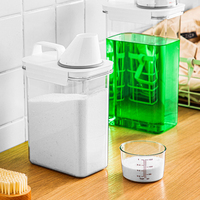 Récipient de stockage de grains en plastique ménager à usage multiple de haute qualité, anti-poussière et facile à attraper, armoire facile à tenir avec couvercle