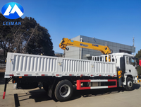 Promotion : Grue sur camion plateau SQS157 de 6,3 tonnes avec moteur et pompe, haute efficacité, moment de levage de 157 KNm, fabriquée en Chine