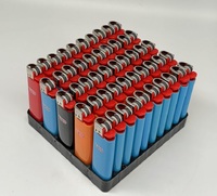 Briquet à gaz butane rechargeable en plastique avec logo personnalisé, briquet à silex, briquet Clipper, briquet à cigare rechargeable