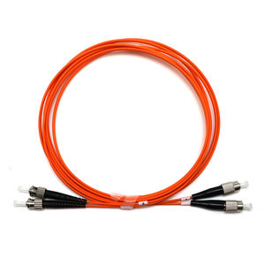 สายไฟเบอร์ออปติกเบอร์ออปติก FTTH 1ม. 62.5 ST UPC Simplex 3.0มม. LSZH สายแพทช์ใยแก้วนำแสงสีส้ม FC UPC สำหรับการสื่อสาร5g - Product Image 2