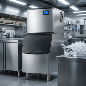 Large Commercial <b>Ice</b> Machine 150-200kg/Day Modular Cube <b>Maker</b> LCD Display for Hotel Bar Restaurant Catering - Product Image 1