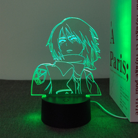 Projecteur LED Anime Veilleuse Rose Lampe de Nuit à Changement de Couleur Mini Lampe de Chevet Décorative