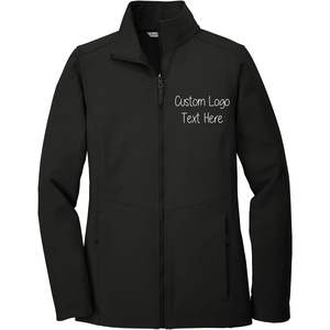 2025 Veste Soft Shell L901 personnalisée pour femmes Taille XL avec broderie et paillettes personnalisées Ajoutez votre propre logo et textes - Product Image 2