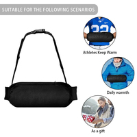 Sac de ceinture chauffe-mains portable et réglable pour le sport, pochette chauffante pour le football, le baseball, le tennis et les activités sportives de plein air