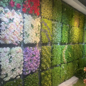 <span class=keywords><strong>Arbre</strong></span> à feuilles persistantes simule 40cm 60cm mur en plastique <span class=keywords><strong>vert</strong></span> vertical maison jardin décoration de noël mur de fond artificiel - Product Image 1