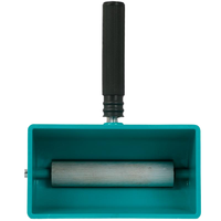 Encoladora de rollo Manual de 6 pulgadas, aplicador de látex blanco para tablero de empalme, revestimiento de cartón, herramienta de pintura para carpintería