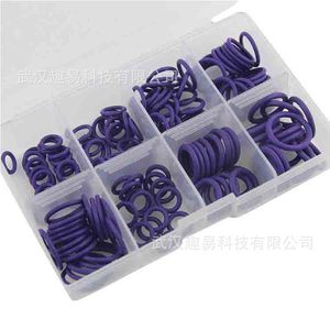 Automotive Air Conditioning O-<b>Ring</b> <b>Rubber</b> Gaskets Purple 145 Pcs 8 Grid Epdm Sealing Kit - Product Image 2