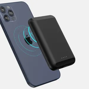 <span class=keywords><strong>Mini</strong></span> Qi 5000mah cargador de corriente externa de 5W OEM magnético inalámbrico de potencia banco para el <span class=keywords><strong>iPhone</strong></span> de Apple <span class=keywords><strong>12</strong></span> - Product Image 1