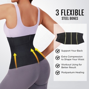 Recortador de cintura para el sudor para mujer, cinturón de Sauna, entrenador de Abdomen, corsé moldeador de Cuerpo Adelgazante, fajas deportivas, banda quemadora de grasa para el vientre - Product Image 3