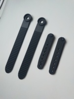 1 paire de sangles d'attache de cheville pour snowboard, de remplacement, noires, longueur 8,9 pouces, avec système à cliquet