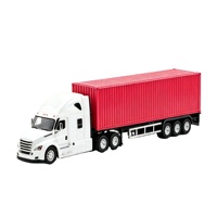 Modèle de camion de transport logistique en alliage métallique à l'échelle 1:50 - Cadeau d'affaires personnalisé à faire soi-même pour l'affichage sur le bureau